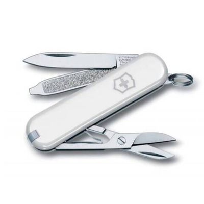Нож перочинный Victorinox Classic (0.6223.7-012) 58мм 7функций белый подар.коробка