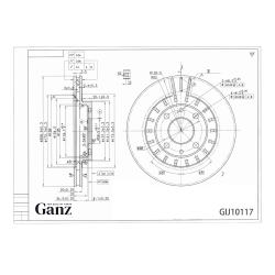 Диск тормозной GANZ передний с покрытием ВАЗ 2110, 2112, 1118, 2170, 2190 R-14 Арт.: GIJ10117