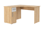 Лайт-1 Стол компьютерный 1200 угловой (дуб сонома/белый)