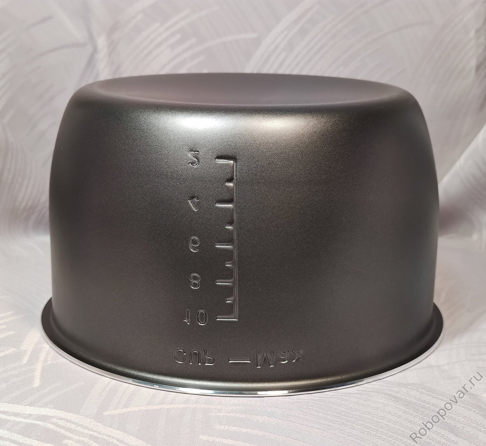 НЕКОНДИЦИЯ: Чаша с утолщёнными стенками и бронзо-тефлоновым покрытием для мультиварки-скороварки на 5 литров формата YBD