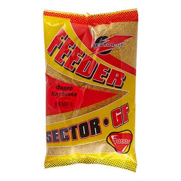 Прикормка GF Sector 1кг ФИДЕР КЛУБНИКА