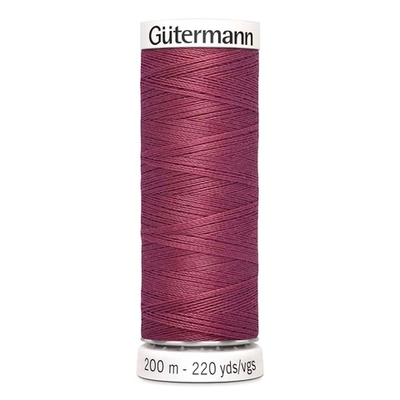 Нить Sew-All 200 м, Gutermann, 624 бруснично-розовый