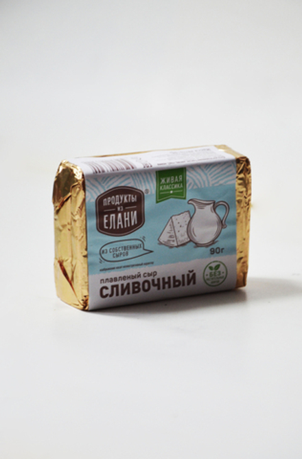 Сыр плавленый Продукты из Елани Сливочный ломтевой 55%, 90г