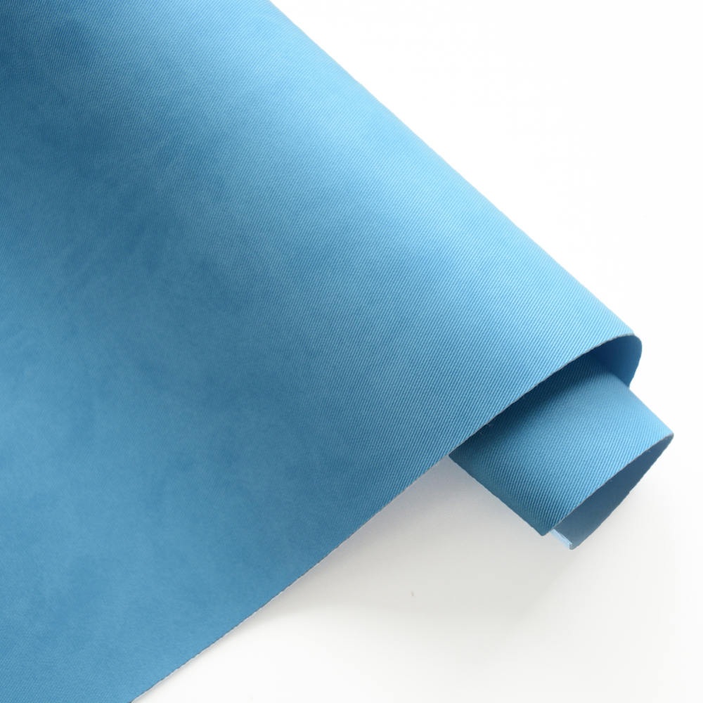 Кожзам переплетный с тиснением "Джинса", голубой