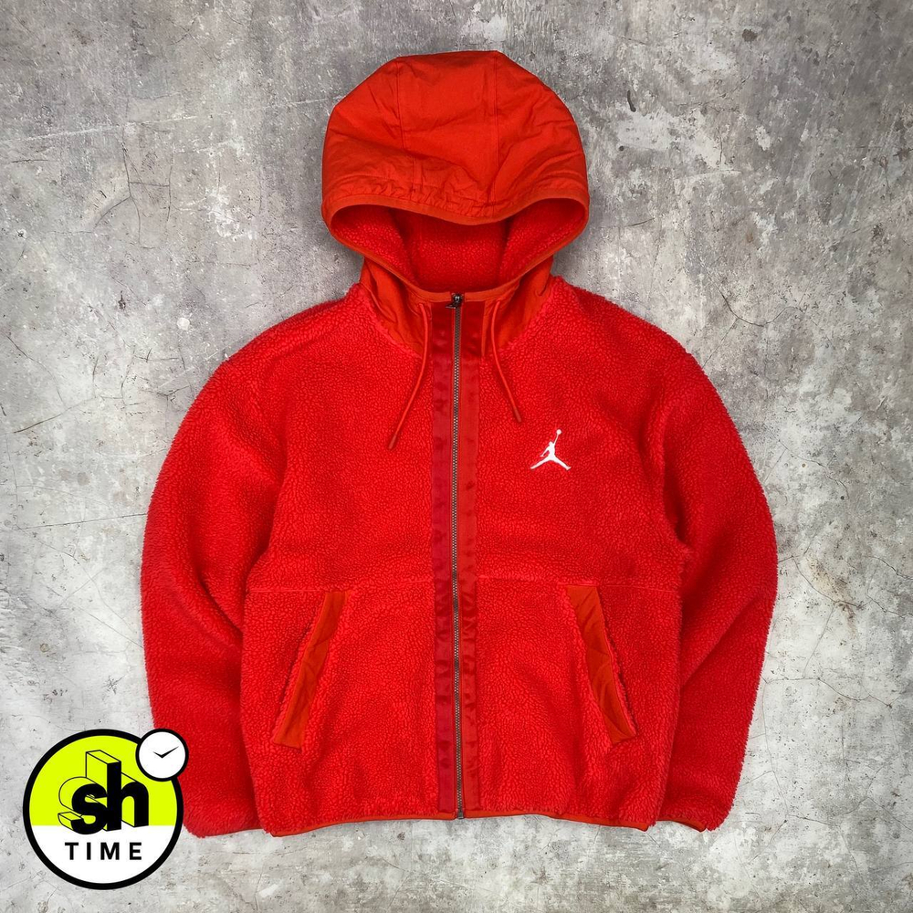 Кофта Шерпа Air Jordan White Logo