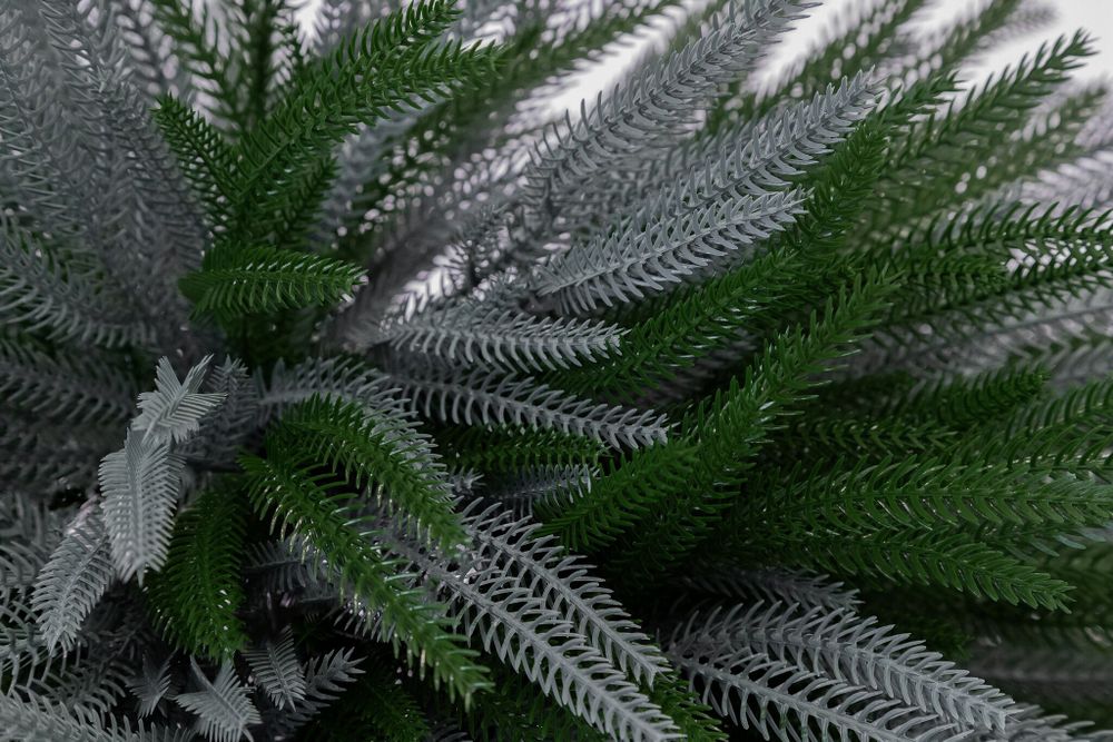 Искусственная Туя складчатая зелено-голубая (Литая хвоя) 55 см