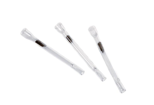 Трубка стекло, сеточка внутри (8-10см)