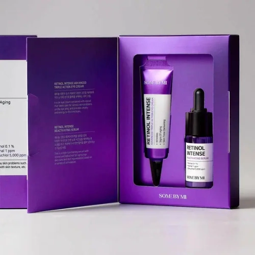 SOME BY MI Набор для лица Retinol Intense (крем для кожи вокруг глаз 10мл + антивозрастная сыворотка 10мл)
