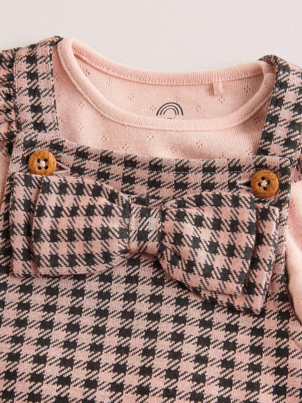 Комбинезон и боди в комплекте для малышей Next Q94-868, Бежевый, Розовый