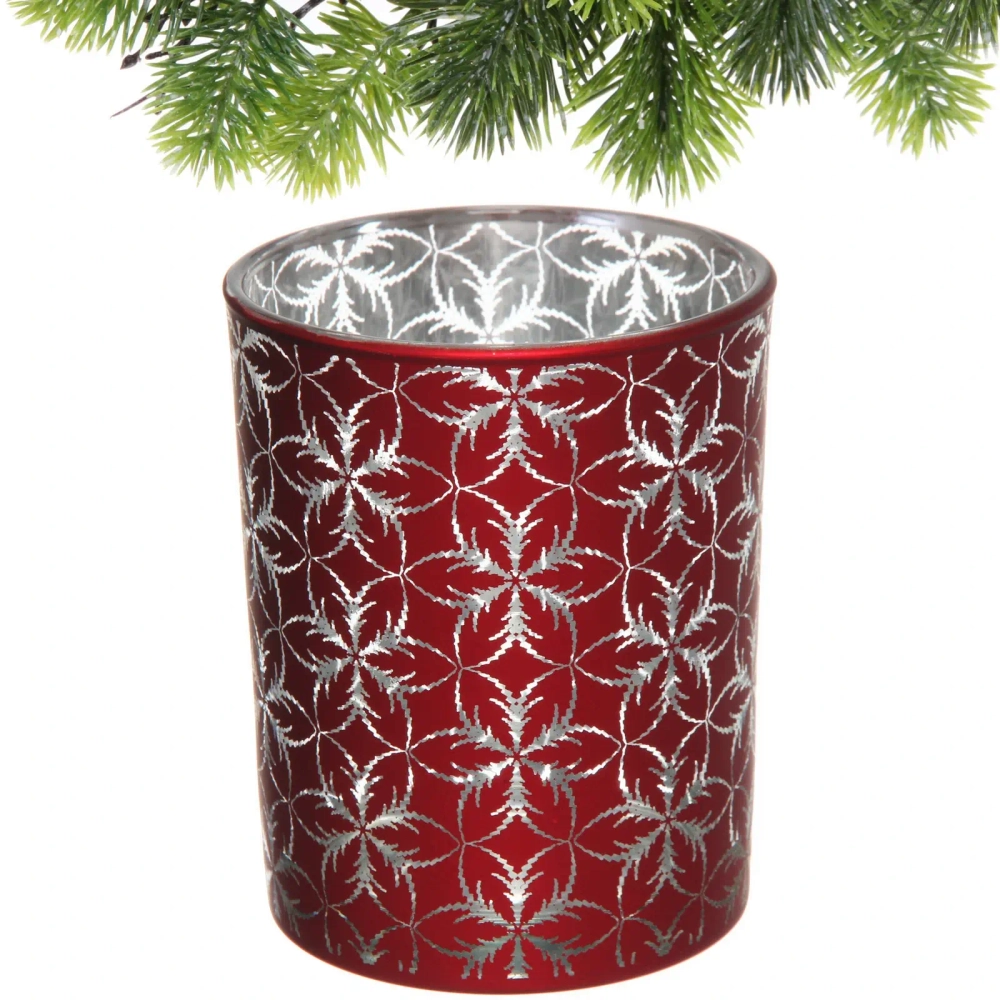 Подсвечник «Фантазия» 10*12,5 см, Красный