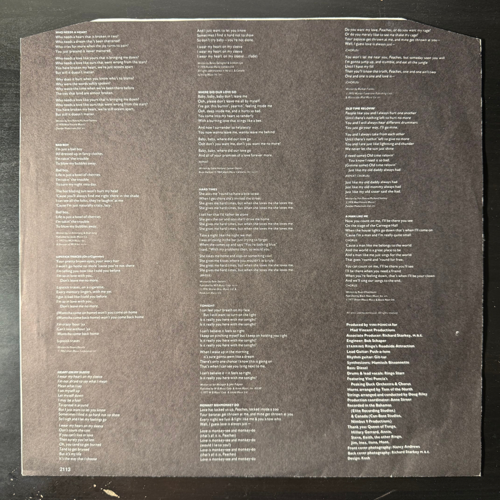 Ringo Starr - Bad Boy (Скандинавия 1978г.)