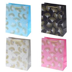 GAEM Пакет подарочный M (бумага 210г/м2, блок 12шт), L26 W12 H32 см, 4в.