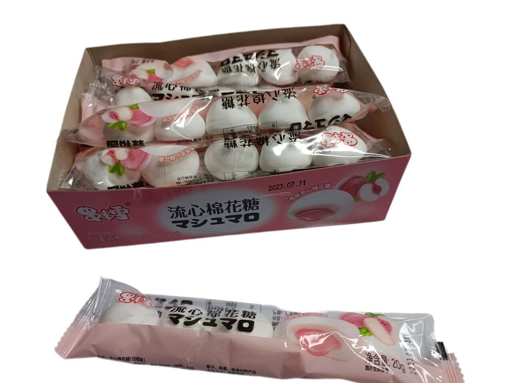 Маршмеллоу Tian Xue персик 20г 12шт