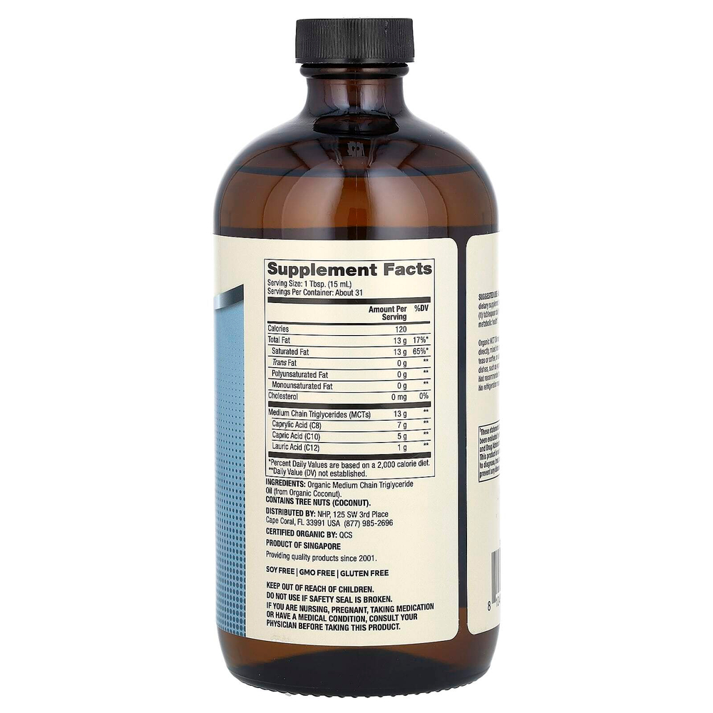 Dr. Mercola, биотин, масло MCT, 473 мл (16 жидк. унций)