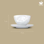 Чайная пара happy, 200 мл, белая