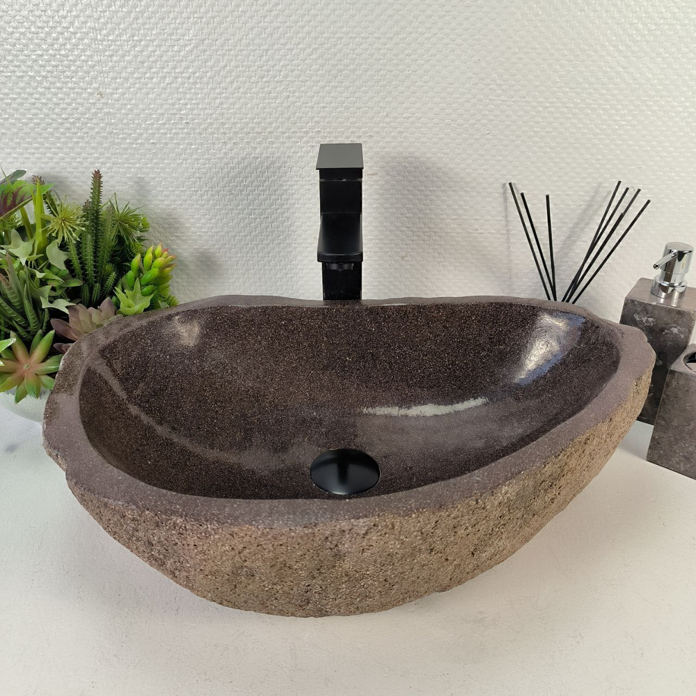 Раковина из речного камня RS-65568 53*37*15 0857