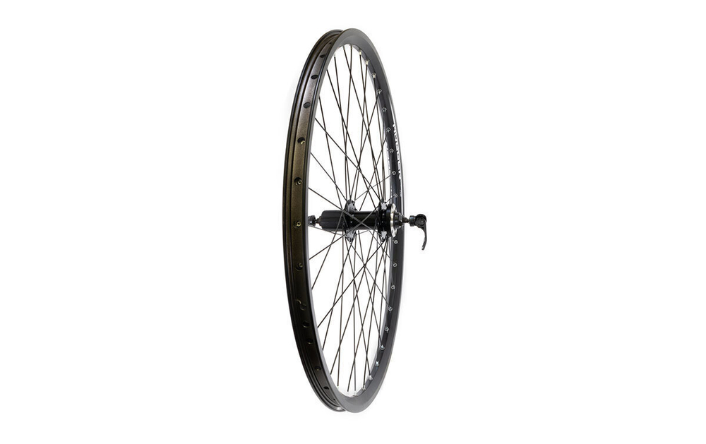 Колесо заднее 26" D HOGGER кассета 8-10 ск. пром.подш. эксцентрик / обод двойной алюм. черн. SSE A/V