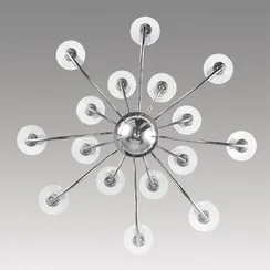 8034/16 CLASSI LN25 18 хром, металл/стекло Люстра подвесная Е14 16*40W 220V INCANTO