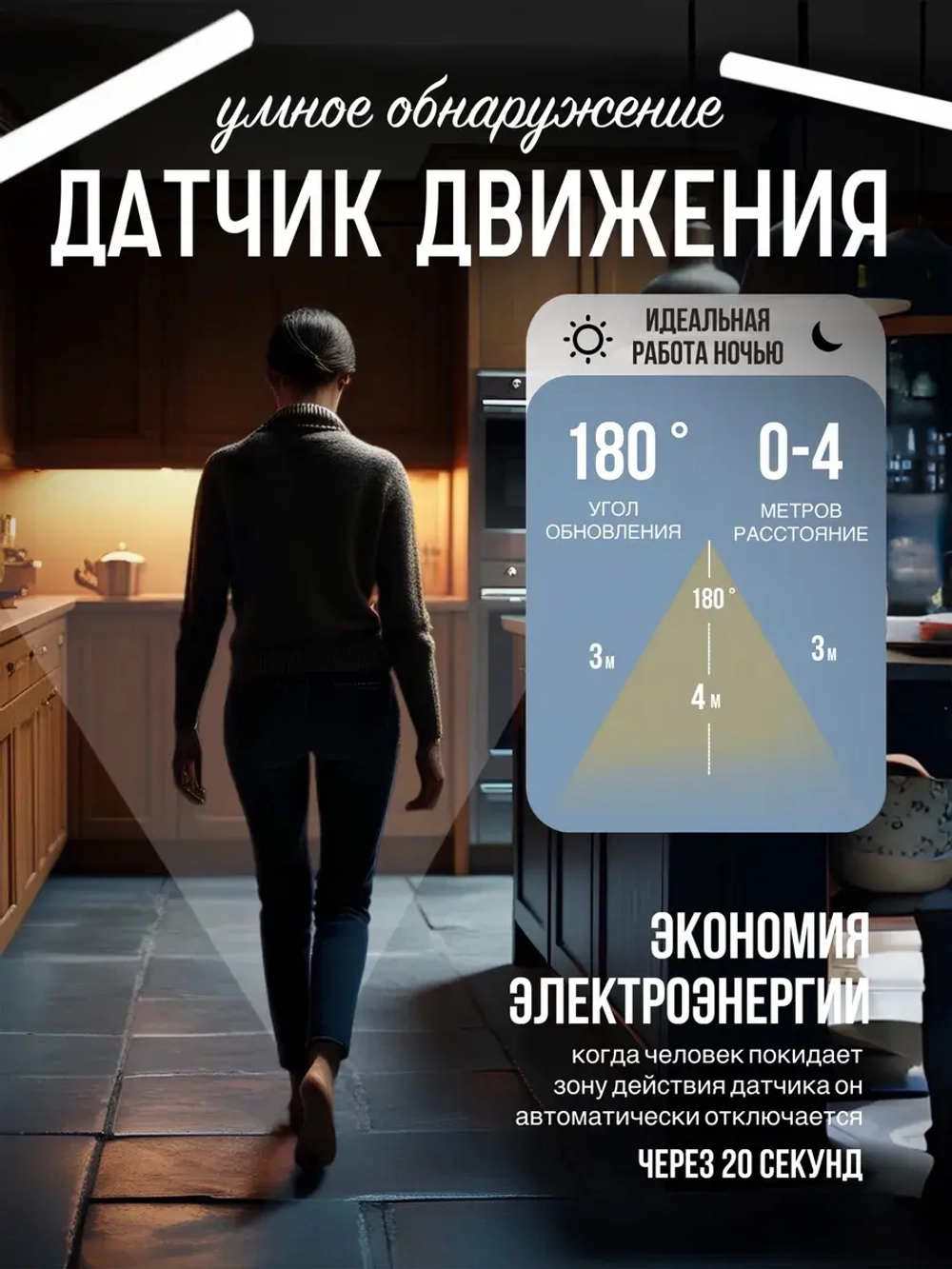 Подсветка для кухни светильник светодиодный