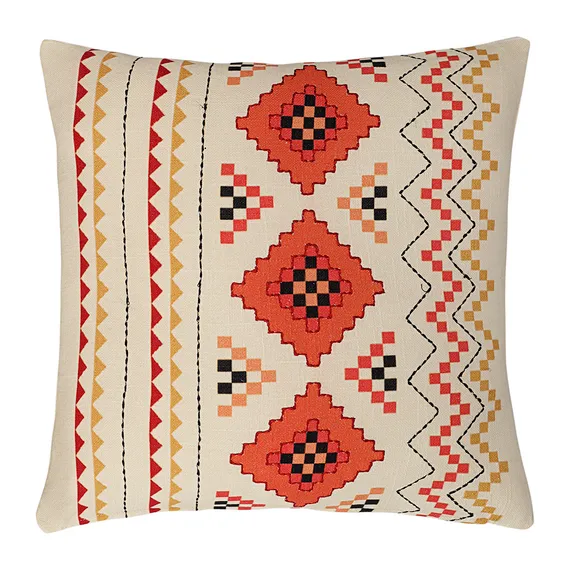 Подушка декоративная по мотивам башкирских орнаментов из коллекции cultural heritage, 45х45 см
