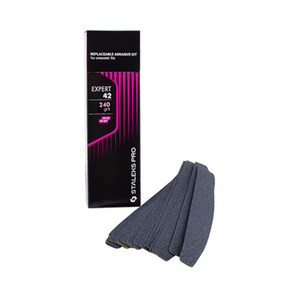 Файлы для пилки полумесяц Staleks EXPERT 42 240 грит (50 шт)