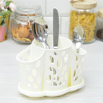 Сушилка для столовых приборов 3-х секционная Plast Team (молочный туман)