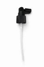 Спрей черный ребристый длинный носик 24/410