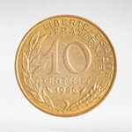 France, 10 Centimes 1986, VF