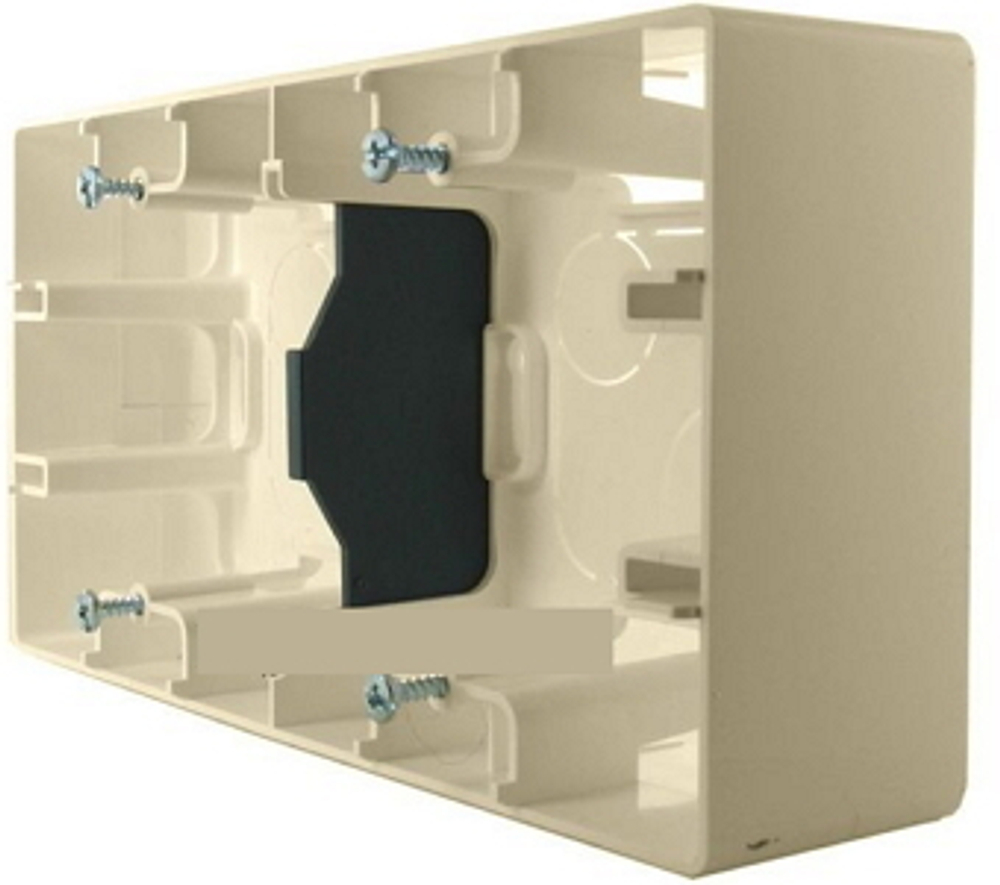 Коробка для накладного монтажа 2 поста слоновая кость ETIKA Legrand