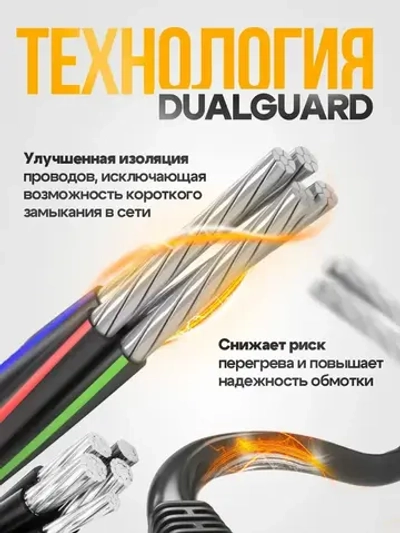 Гайковерт аккумуляторный ударный Schwarz бесщеточный усиленный 2000 НМ, 7000 об/мин, 2 мощных аккумулятора 24В, 6000 Ам/ч, быстрая зарядка, в кейсе