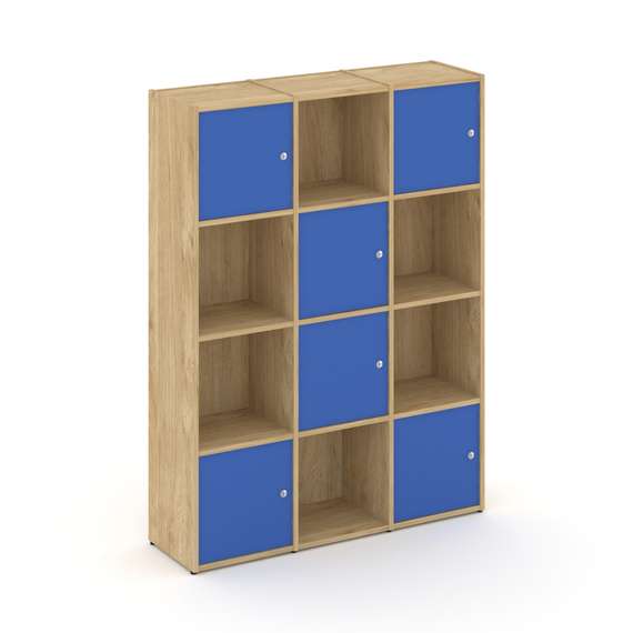 Locker plus Комплект №6 LK.K-006 Тиквуд Светлый/Синий 1188*350*1593
