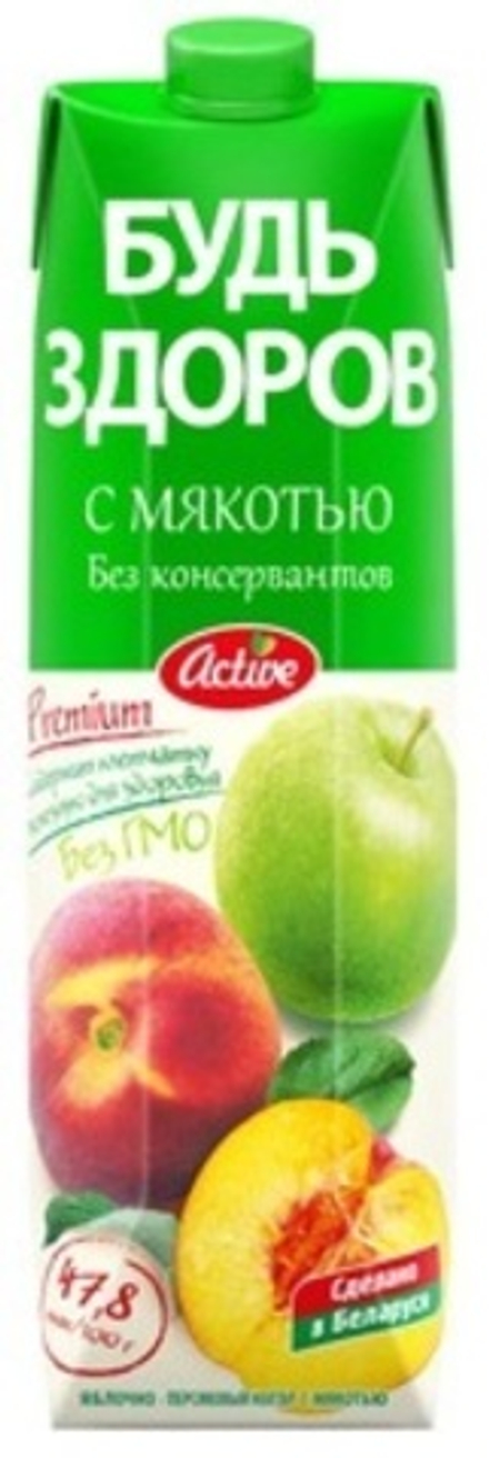 Нектар "Будь здоров" Яблоко-персик 1л. АВС