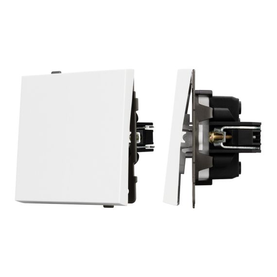 Механизм выключателя одноклавишный проходной SWT-TENDO-MKP1-PL-WH (230V, 10A) Arlight 054148