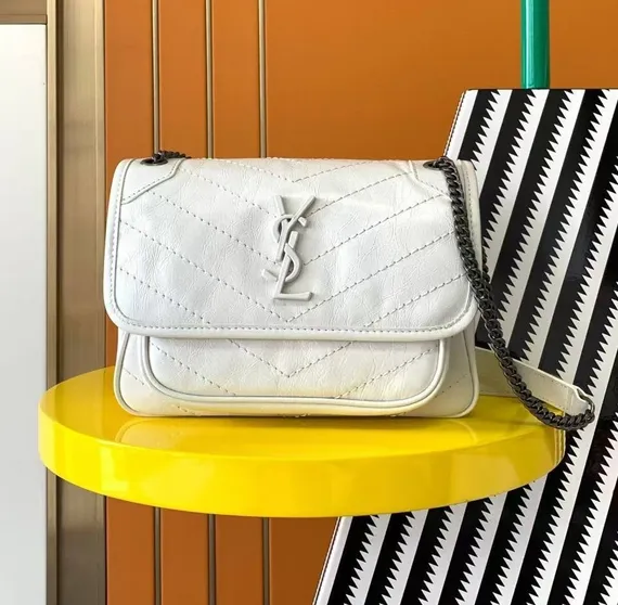 Сумка на плечо Saint Laurent Niki белый