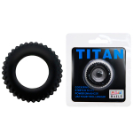 Эреционное кольцо 3,3см с ребрышками Baile Titan BI-210144