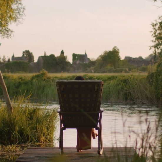 Кресло-качалка Folio пластиковое коричневое  Nardi Италия