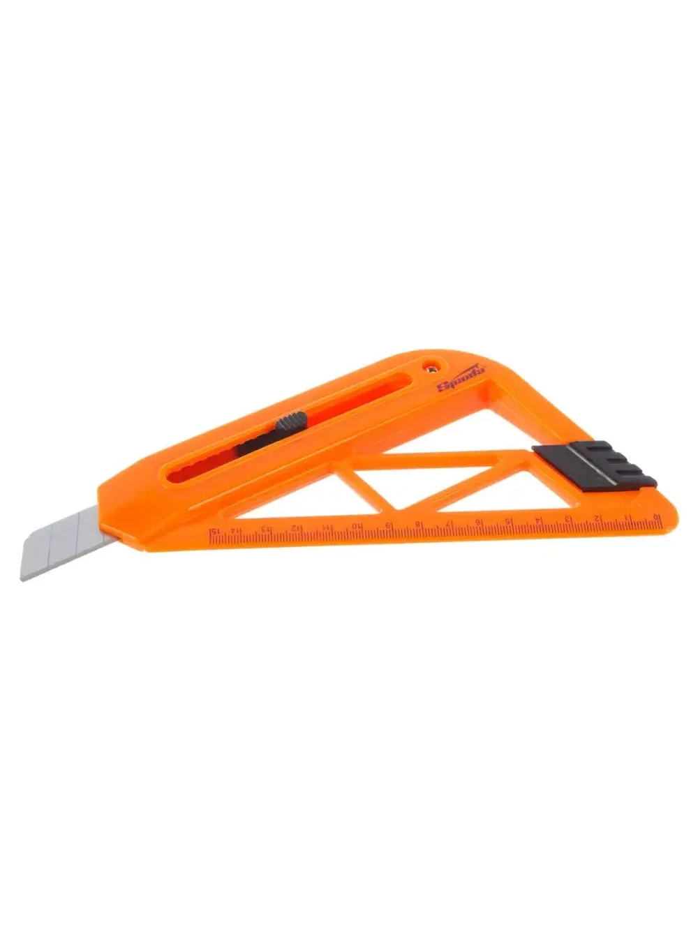 Нож с выдвижным лезвием и линейкой 18 мм SPARTA 789195