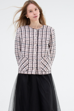 Жакет женский 3883ВПБ, клетка #323Кл043883ВПБ