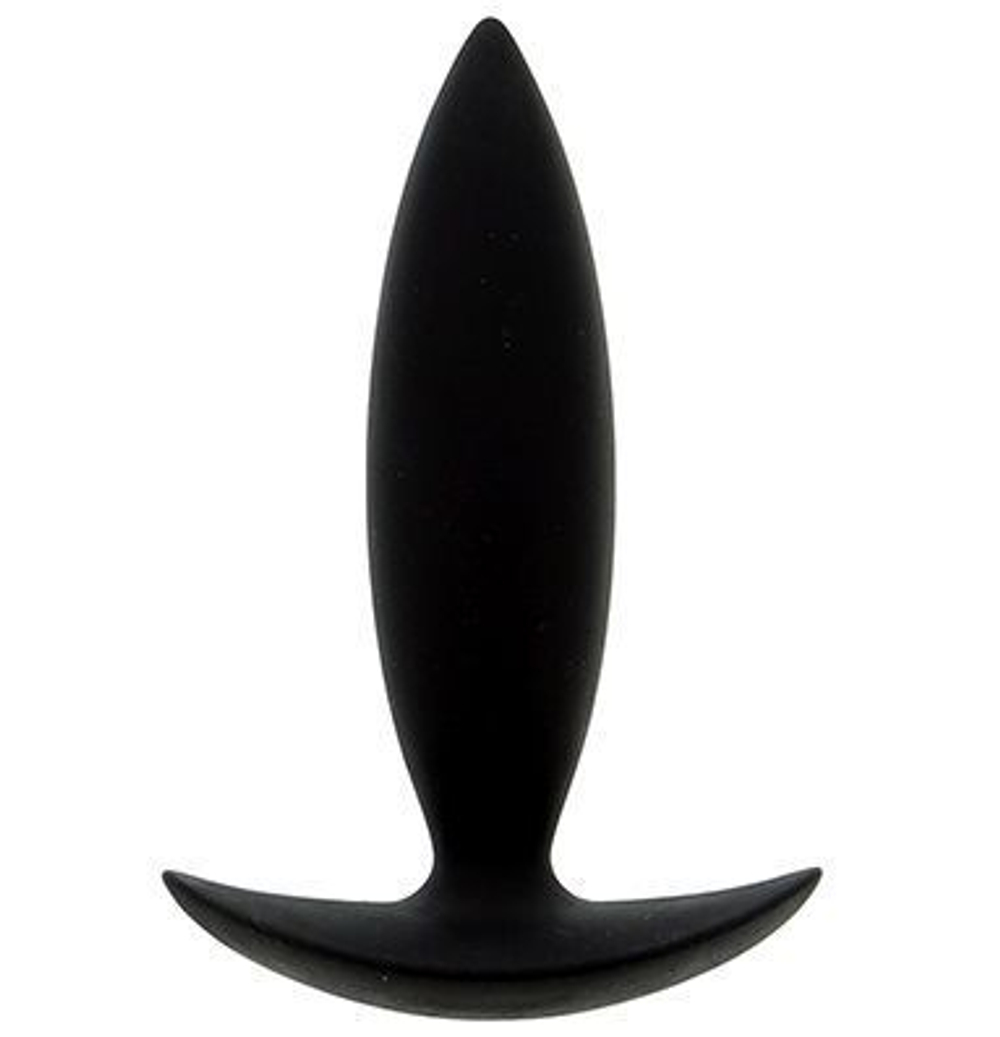 Чёрная мини-пробка для анальной стимуляции BOOTYFUL ANAL PLUG XTRA SMALL BLACK - 9 см. (Цвет: черный)