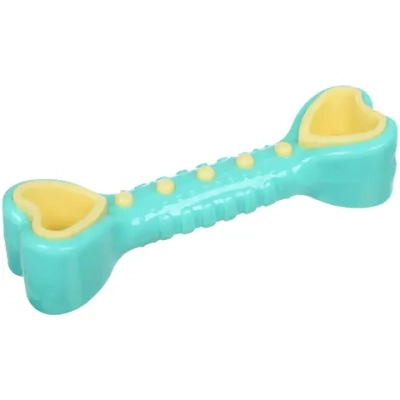 Игрушка жевательная для малых и средних пород собак «Косточка», цвет мятный, 14,5*3,5см