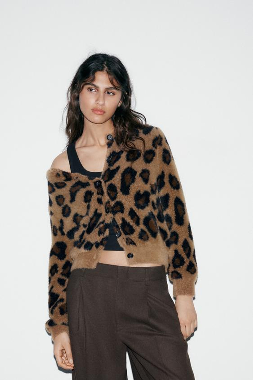 Свитерок с жаккардовым узором в виде животных - ZARA
