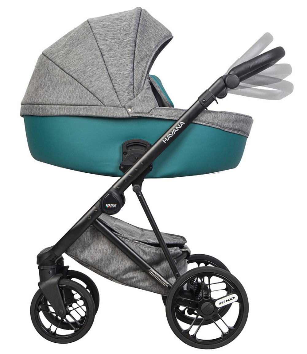 Детская коляска Riko Basic Havana 2 в 1 02 серо-зеленый