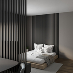 Интерьерная рейка МДФ STELLA Бриона Black Edition 16*40*2700 (уп.8шт.)