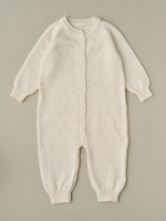 Комбинезон, чепчик и носочки, Натуральный