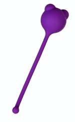 Фиолетовый силиконовый вагинальный шарик A-Toys с ушками (Цвет: фиолетовый)