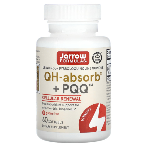 Jarrow Formulas, QH-Absorb + PQQ, 60 капсул