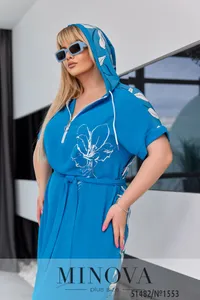 Платье 1553-бирюзовый Minova