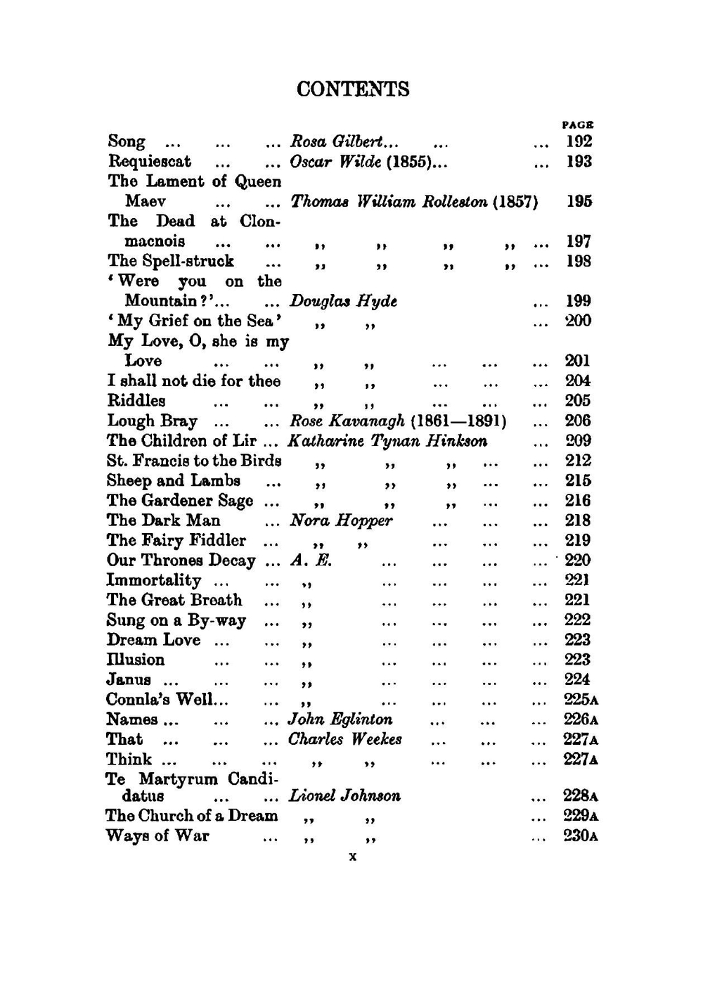 A book of Irish verse: selected from modern writers | W. B. Yeats