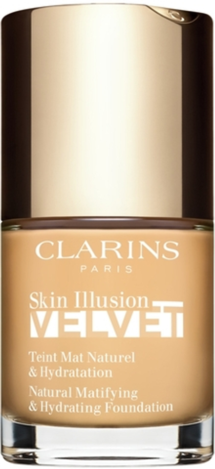 Clarins Skin Illusion Velvet - Тональная основа с матовым финишем и питательным действием оттенок 101W, 30 ml