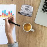 Дырокол металлический BRAUBERG "Metallic", до 20 листов, серебристый, 224339